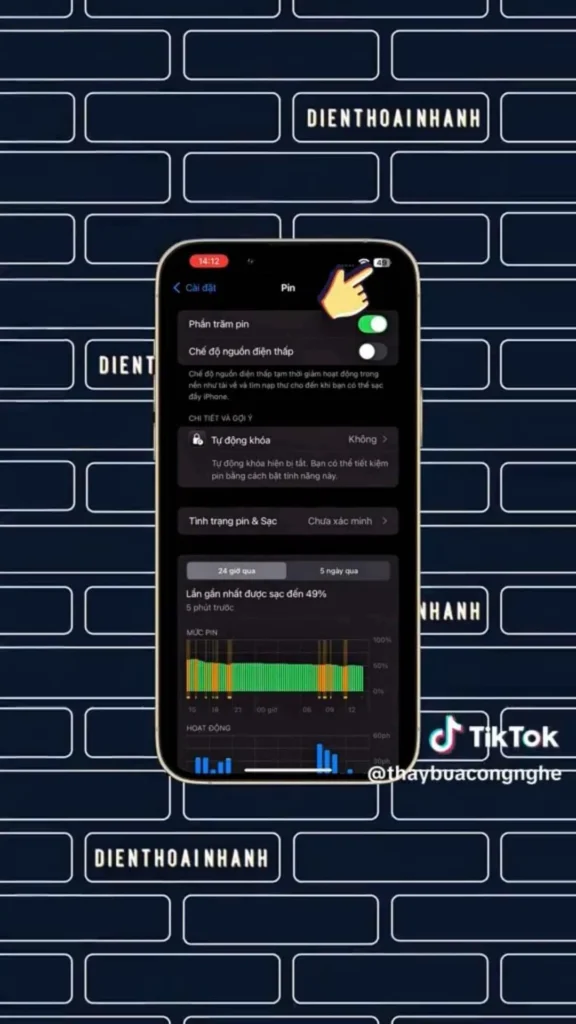 | Tháng 1 2026 Cách Hiển Thị Phần Trăm Pin Trên iPhone