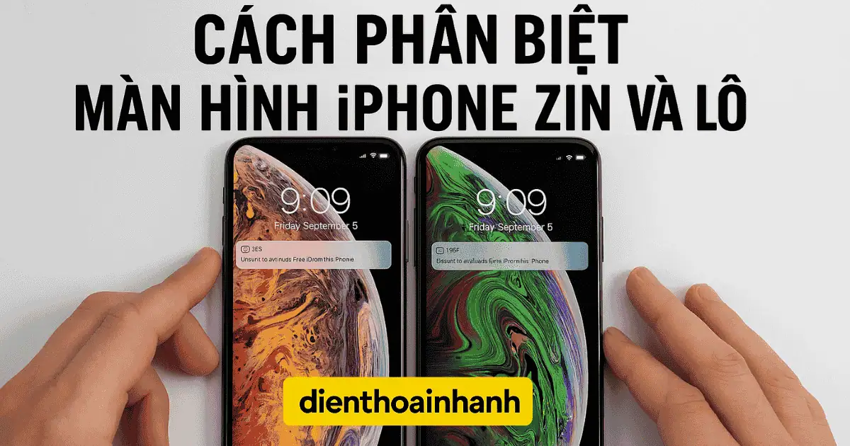 Cách Phân Biệt Màn Hình iPhone Zin Và Lô Chính Xác Nhất