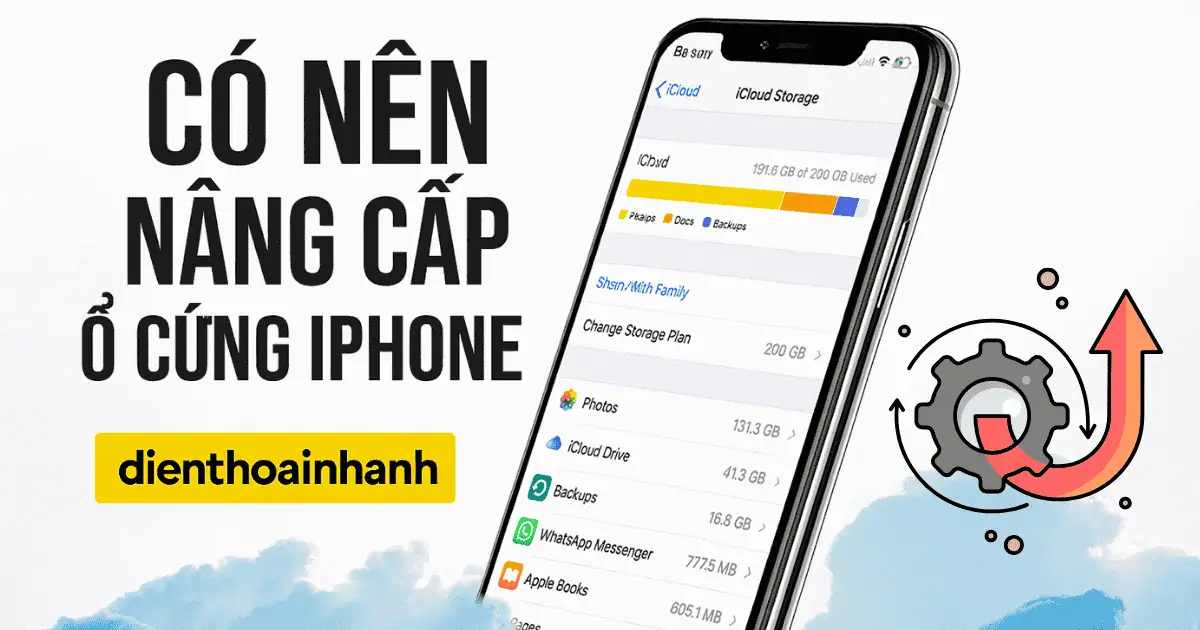 Có Nên Nâng Cấp Ổ Cứng iPhone? Bài Toán Đầy Bộ Nhớ