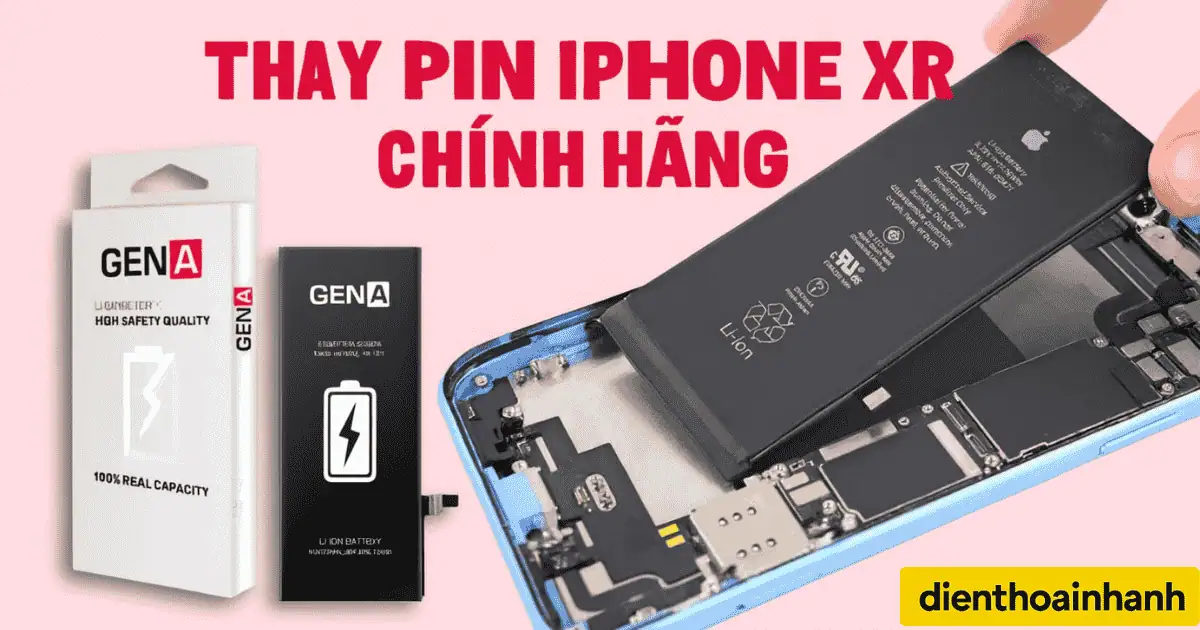 Nên Thay Pin iPhone XR Chính Hãng Hay Pin Pisen ?