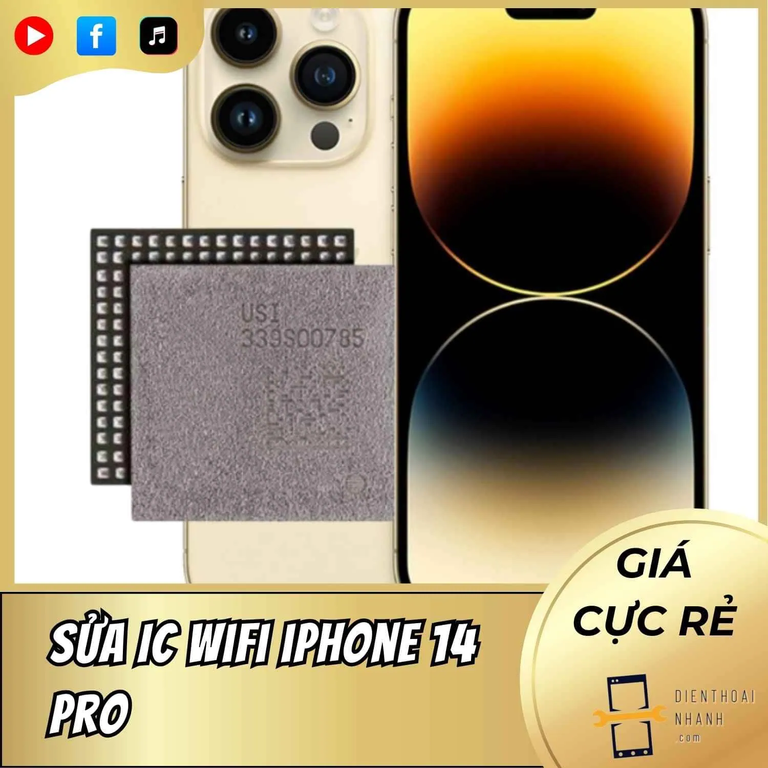 | Tháng 12 2025 Sửa IC Wifi iPhone 14 Pro