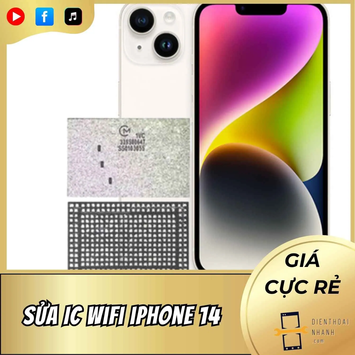 | Tháng 12 2025 Sửa IC Wifi iPhone 14