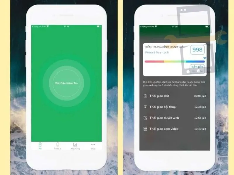 App theo dõi pin theo thời gian thực Battery Testing