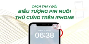 Cách thay đổi biểu tượng pin nuôi thú cưng trên iPhone