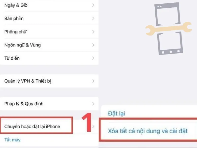 | Tháng 6 2026 Khôi phục cài đặt gốc của iPhone
