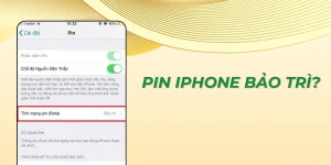 Pin iPhone bị bảo trì là sao?