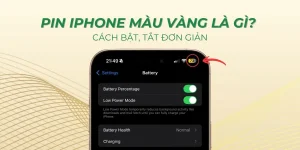 Pin iPhone màu vàng
