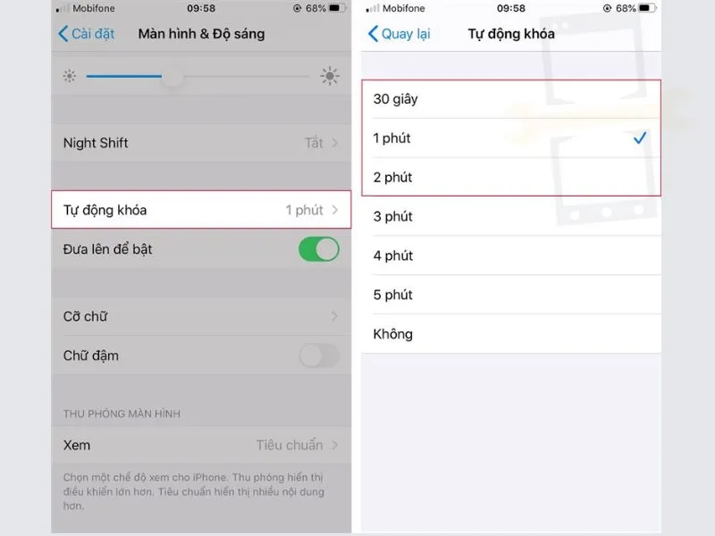 Tắt màn hình luôn bật trên iPhone