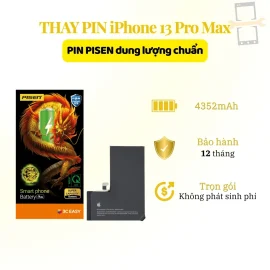 Thay pin Pisen dung lượng chuẩn 13 Pro Max