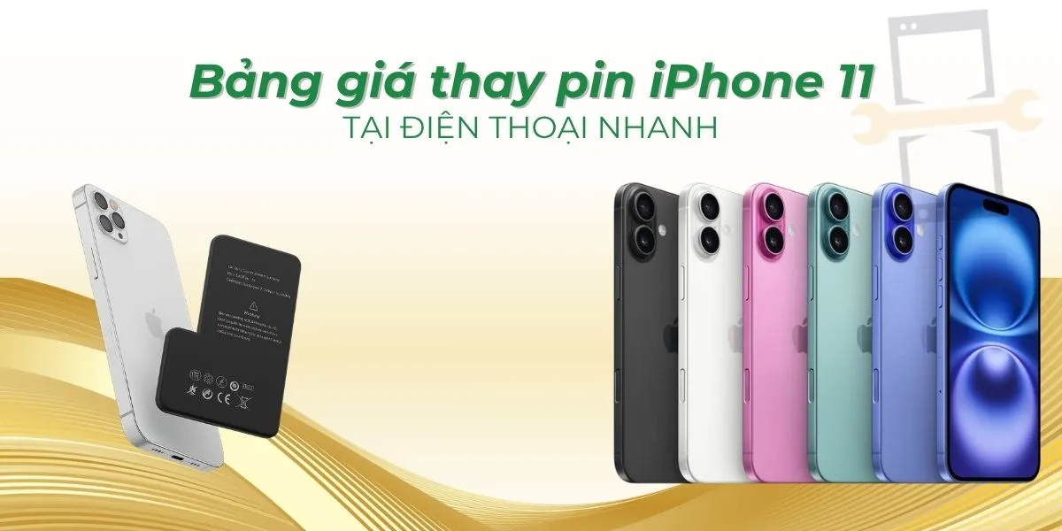 Bảng giá thay pin iPhone 11