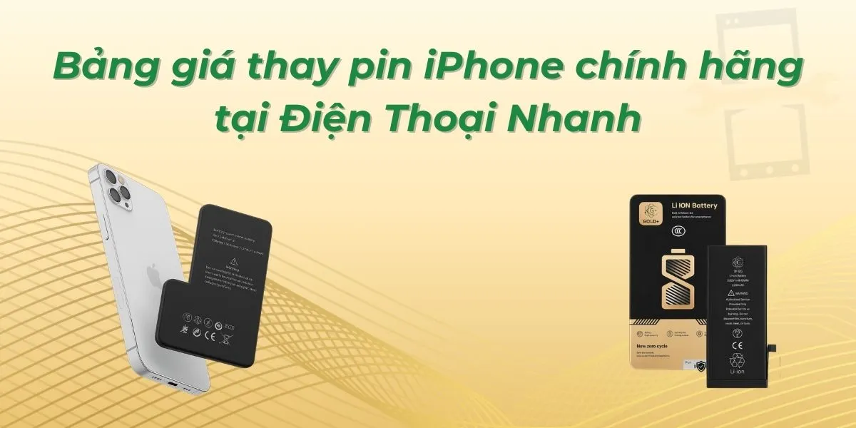 Bảng giá thay pin iPhone