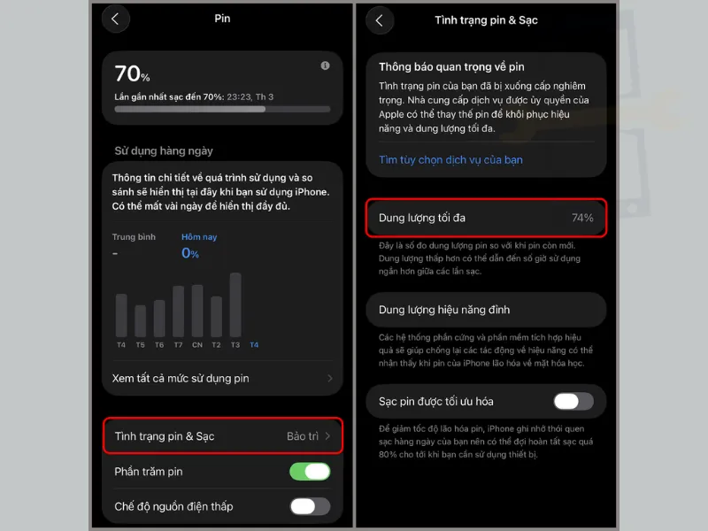 Cách kiểm tra độ chai pin iPhone 12