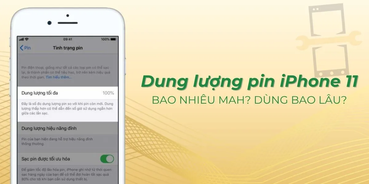 Dung lượng pin iPhone 11