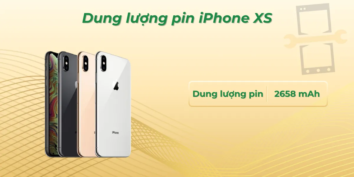 Dung lượng pin iPhone XS