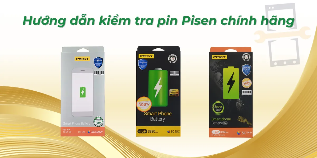 Kiểm tra pin Pisen chính hãng
