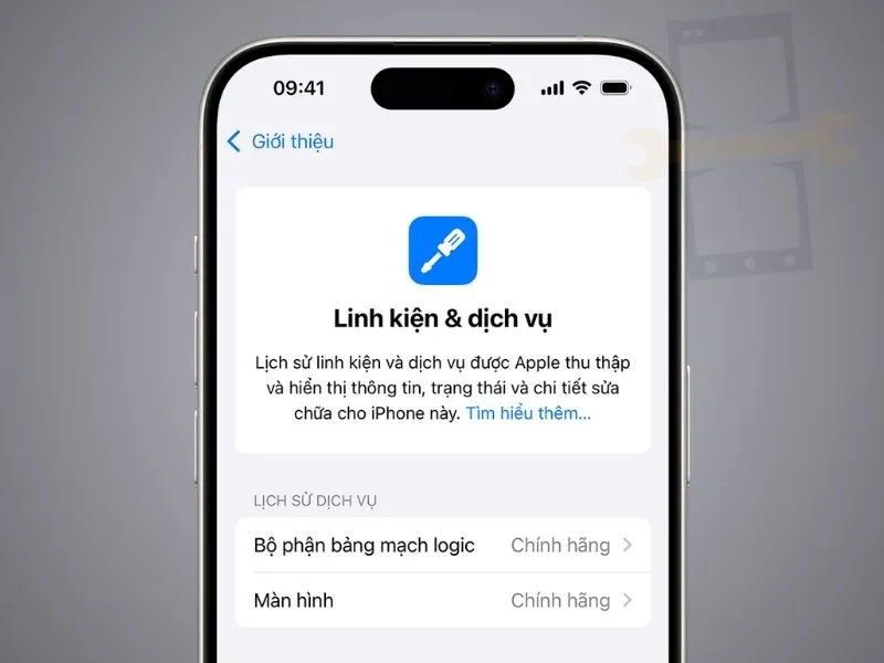 Lịch sử linh kiện và dịch vụ