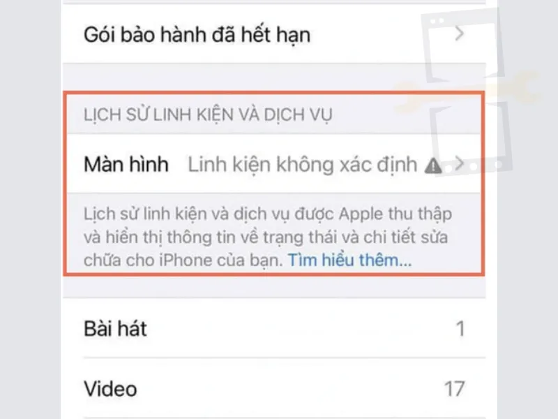 Lỗi linh kiện không xác định iPhone 12