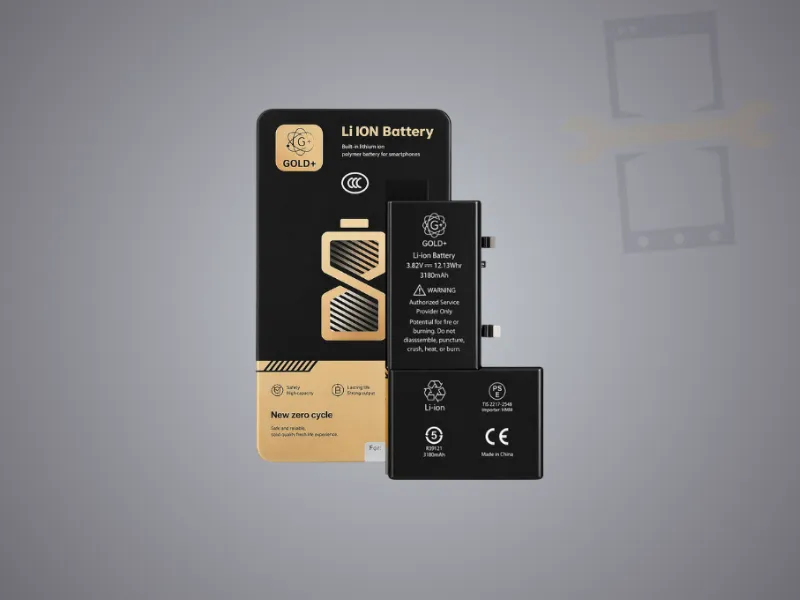 Pin iPhone XS Gold 