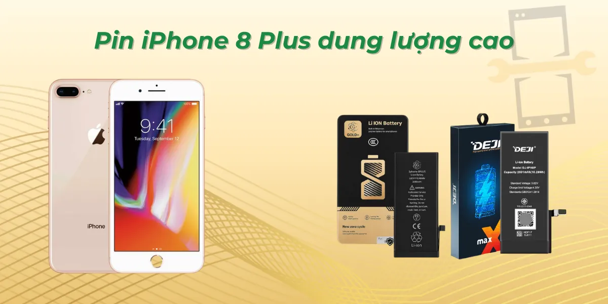 Thay pin iPhone 8 Plus dung lượng cao