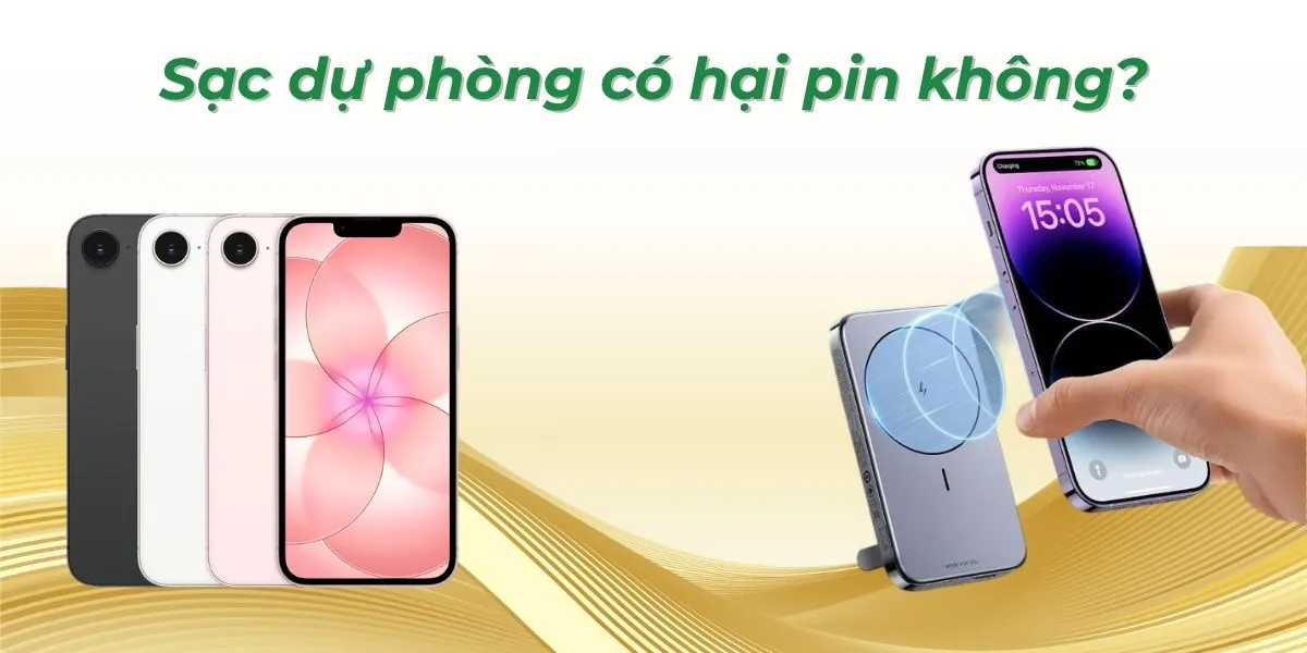 sạc dự phòng có hại pin không?