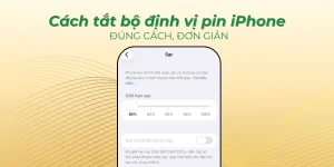 Tắt bộ định vị pin iphone