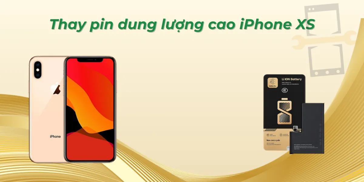 Thay pin dung lượng cao iPhone XS