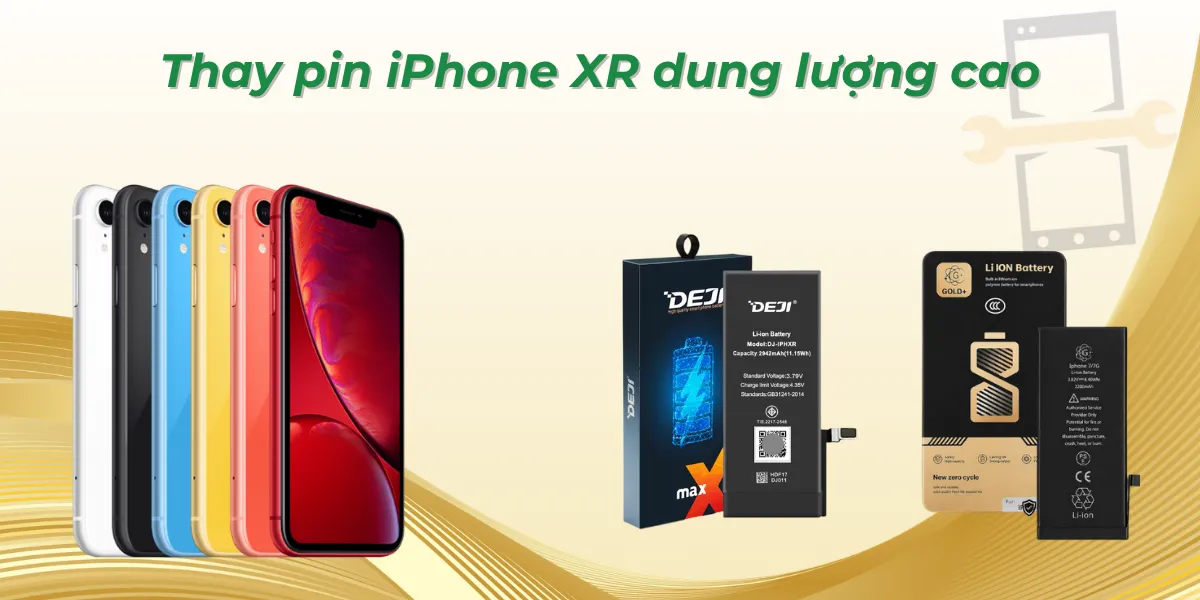 Thay pin iPhone XR dung lượng cao