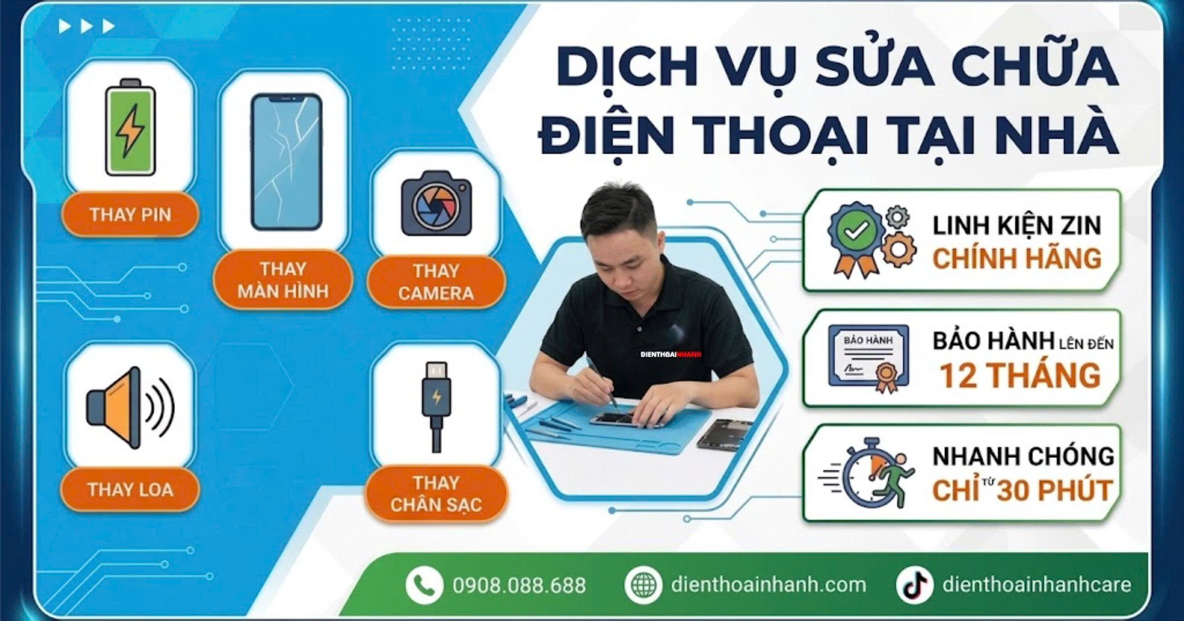 Điện Thoại Nhanh sửa chữa điện thoại tại nhà