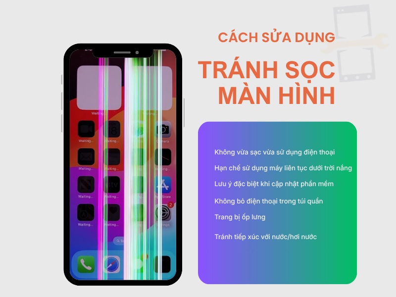 cách sử dụng điện thoại hạn chế sọc màn hình