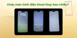 Cháy màn hình điện thoại thay bao nhiêu