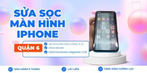Sửa sọc màn hình iPhone lấy liền tại Quận 6