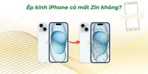Ep kính iphone có mất zin không?
