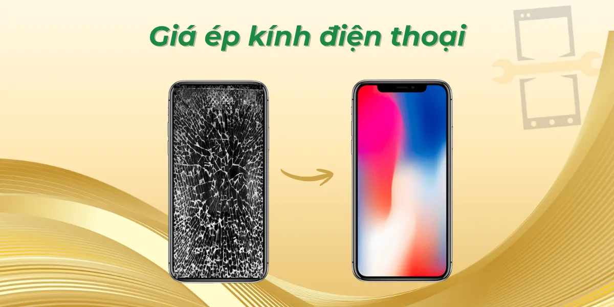 Giá ép kính điện thoại