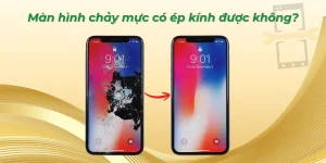Màn hình chảy mực có ép kính được không?