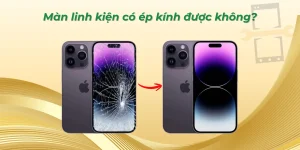 Màn linh kiện có ép kính được không?
