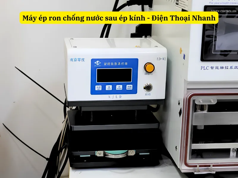 Máy ép ron sau khi ép kính