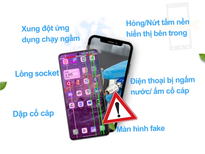 7 Nguyên nhân gây sọc màn hình điện thoại và cách nhận biết