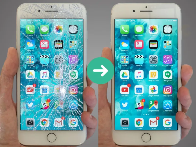 Rủi ro khi ép kính iPhone 7 Plus tại nơi kém uy tín 
