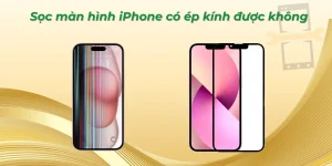 Sọc màn hình iPhone có ép kính được không?