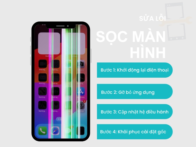 Hướng dẫn cách sửa sọc màn hình điện thoại tại nhà