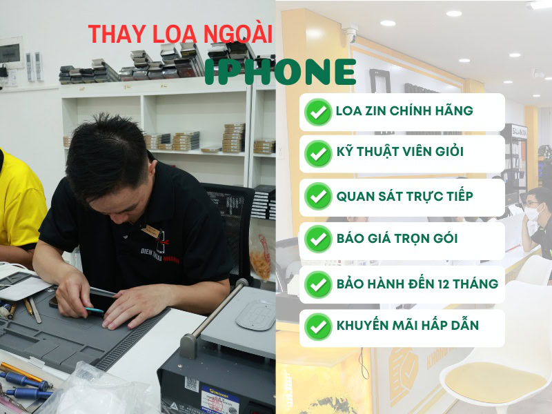 Ưu điểm khi thay loa ngoài iPhone tại Điện Thoại Nhanh