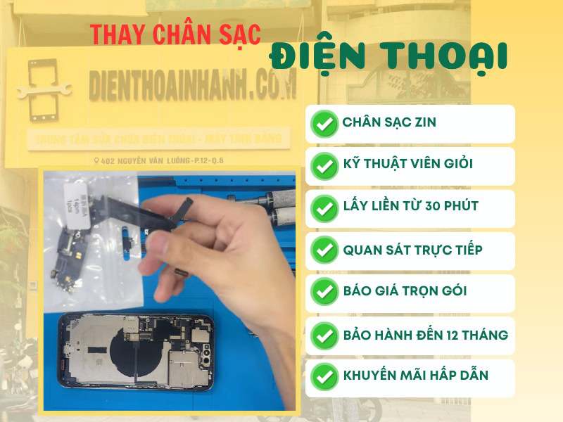 Ưu điểm khi thay chân sạc điện thoại tại Điện Thoại Nhanh
