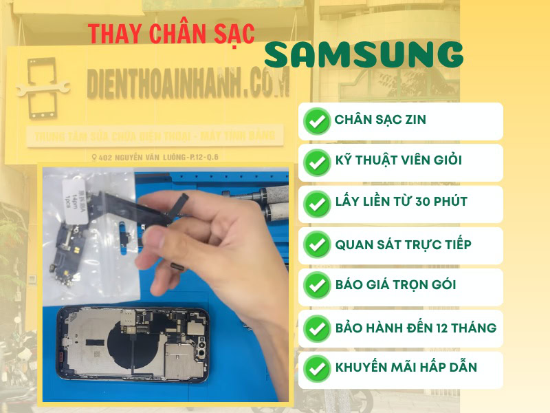 Ưu điểm khi thay chân sạc Samsung ở Điện Thoại Nhanh