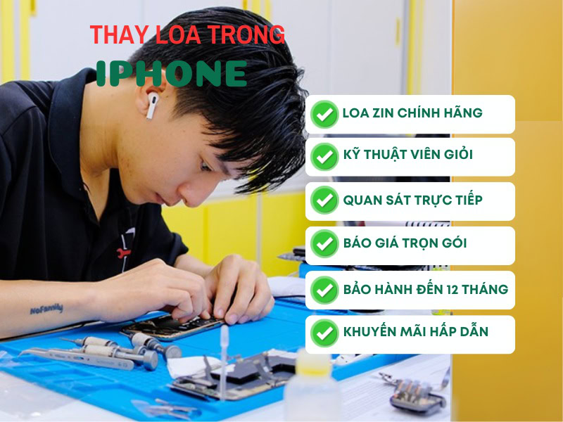 Ưu điểm khi thay loa trong iPhone ở Điện Thoại Nhanh