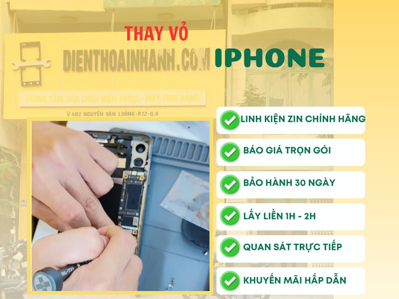 Ưu điểm khi thay vỏ iPhone tại Điện Thoại Nhanh
