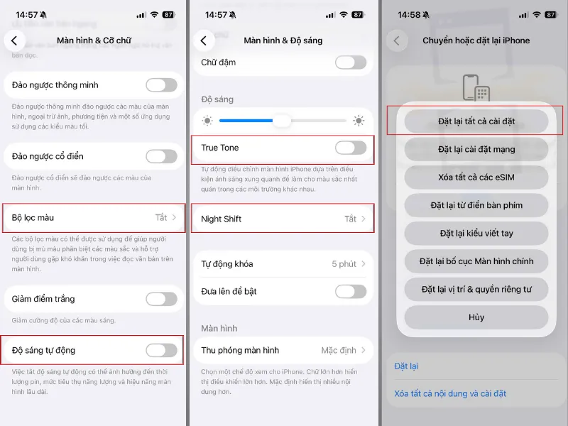 Cách khắc phục iPhone bị mờ sau khi thay màn hình