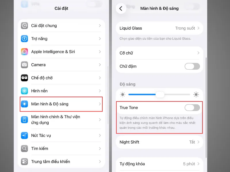 Cách khắc phục mất True Tone sau khi thay màn hình