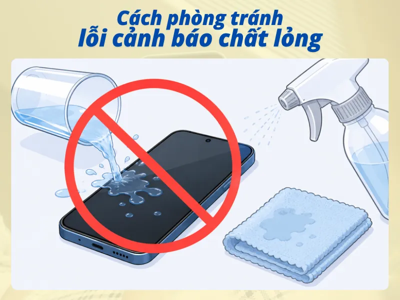 Cách tránh lỗi iPhone cảnh báo chất lỏng