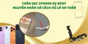 Hướng dẫn cách xử lý chân sạc iPhone bị đen an toàn