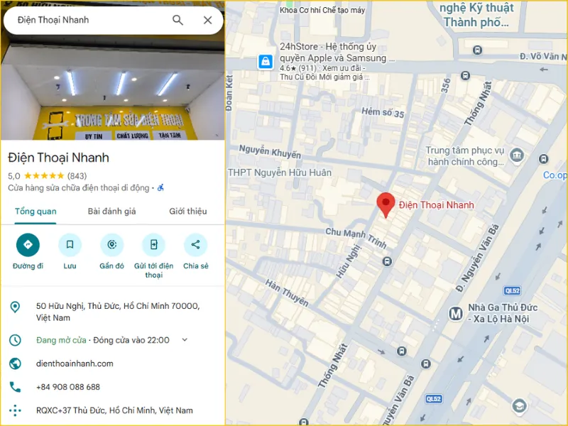 Địa chỉ thay màn hình iPhone Thủ Đức uy tín